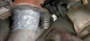 Finding a leak in an exhaust manifold